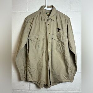 Cabela’s Outdoor Gear Men’s Button Up Tan Casual Pheasant Shirt Sz Small Regular